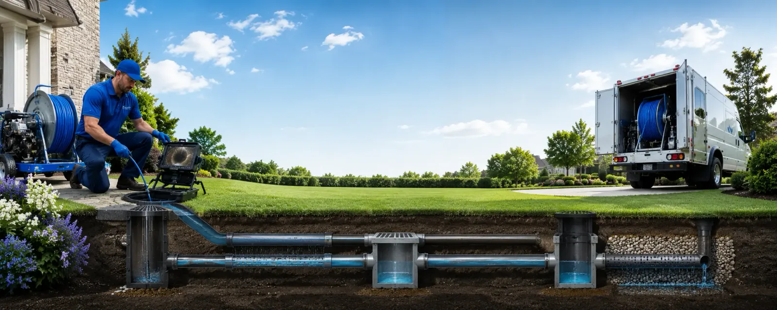 Outdoor drain cleaning information for Penfield, IL